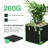 VIVOSUN 5 Pack 5 Gallon Square Grow Bags, Thick Nonwoven
