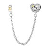 SBI Jewelry Women Girls Safety Chain Charm for Bracelets Heart