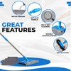 Baseboard Cleaner Tool with Handle - Wall Mop Cleaner with