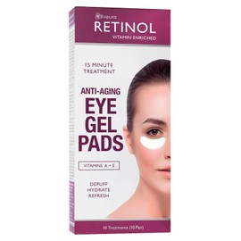LIVAURA Retinol Anti-Aging Eye Gel Pads – The Original Retinol Instant De-Puff Treatment – Soothing Vitamin A Eye Gel Pads Reduce Puffiness, Visible Improvement in Appearance of Eyes