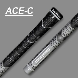 Geoleap 13-Piece Cord Rubber Golf Grip Set, Hybrid Golf Club Grips, Standard/Medium, 10 Color Options (Red, Standard)