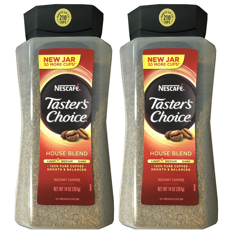 Taster's Choice Original Gourmet Instant Coffee 14 Oz, Pack of