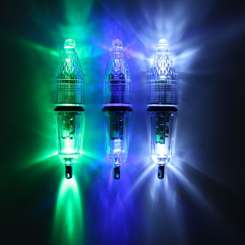 3PCS LED Underwater Fishing Light Lure Fish Bait Lure Lamp