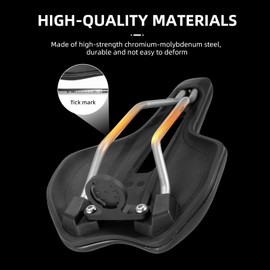 ROCKBROS Bike Saddle, Lightweight Adjustable Bike Seat with Ventilation & Shock-Absorbing, Waterproof Cycling Seat for Road/Indoor Bikes