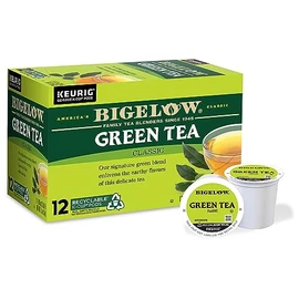 Bigelow Tea Green Tea Keurig K-Cup Pods, Caffeinated Tea Keurig Tea Pods, 12 Count (Pack of 6), 72 Total K-Cup Pods