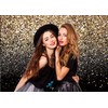 RUINI Black Gold Glitter Sequin Spot Backdrops (Not Glitter) Starry