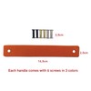Brute Strength - Leather Handles for Furniture - Orange -