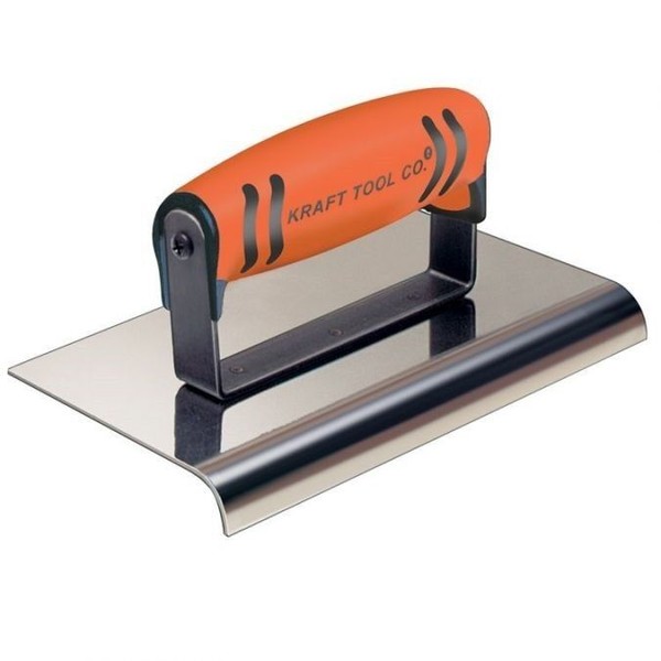 Kraft Tool Hand Concrete Edger Stainless Steel 3/4" Radius