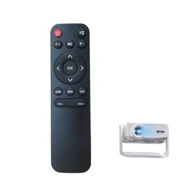RUOYINKE Remote Control Compatible for Lisowod L02 2025 Upgrade Portable 1080P Outdoor Movie Projector, Mini Projector