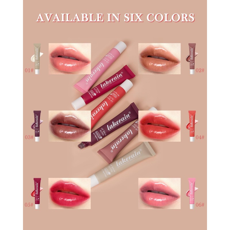 Tinted Lip Butter Balm-3 Colors Vanilla Beige Brown Pink Sugar