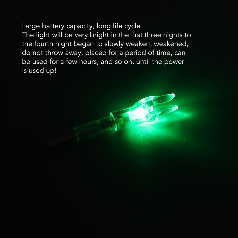 3PCS Lighted Nocks for Arrows Plastic Auto Lighting Archery Arrow