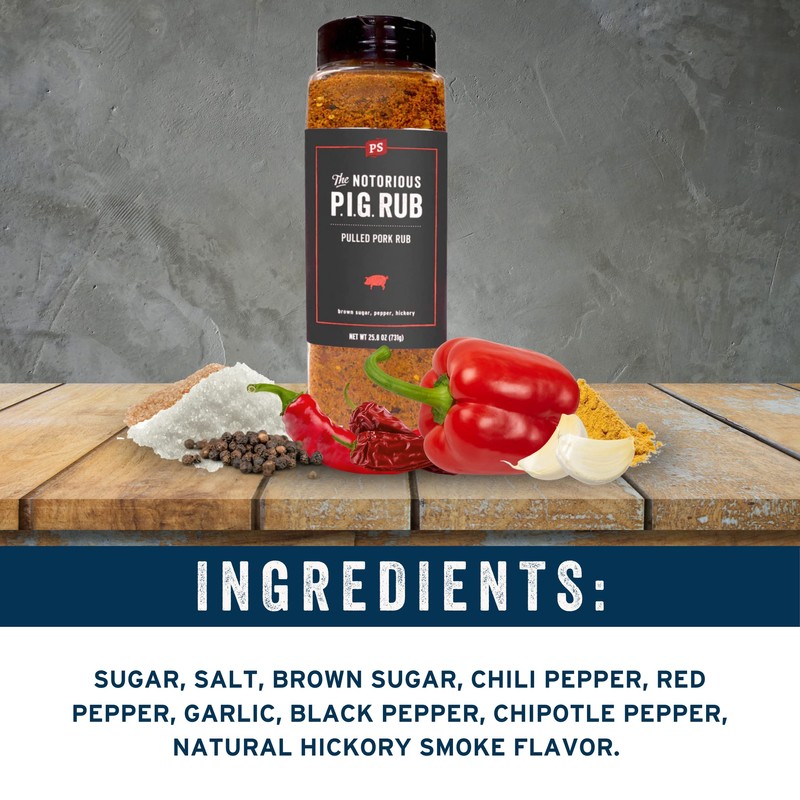 PS Seasoning Notorious P.I.G. - Pulled Pork Rub 25.8 oz