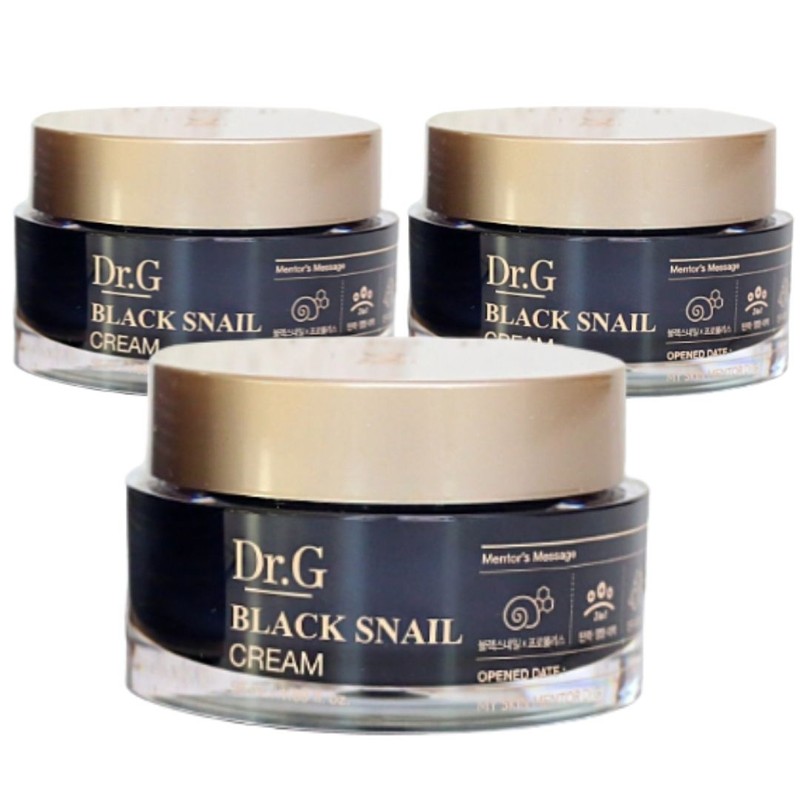 Dr.G Black Snail Cream 50ml x 3 Moisturizing Elasticity Snail
