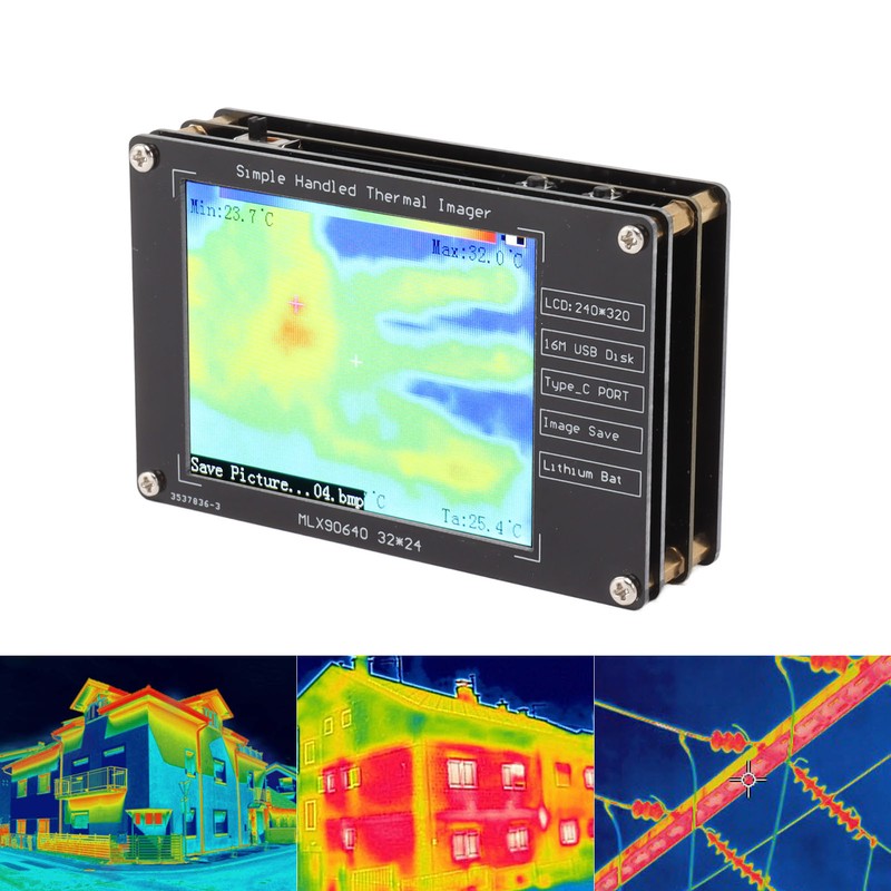 Infrared Thermal Imager Portable DIY LCD Digital High Accuracy Infrared