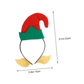 FOMIYES 2pcs Christmas Hat Headbands for Holiday Parties Bands Festive Design for Christmas Celebrations and Costume Events