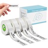 4-Rolls P21 Label Tape Transparent 180 Labels/Roll,14x40mm (0.55"x1.57"),Thermal Paper Compatible