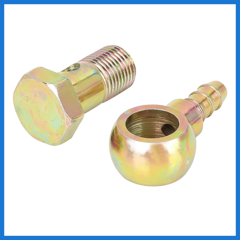 VekAuto 2 Sets 16mm Banjo Hose Barb Bolt Fitting for