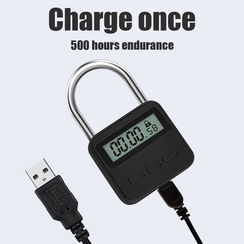 HAKUNA Metal Timer Lock - 99 Hours Max Timing, USB