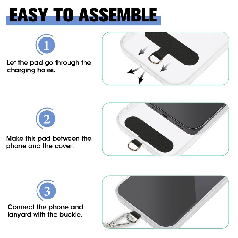 Andibro Universal Phone Lanyard, Adjustable Crossbody Phone Strap Anti-Theft Neck