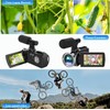 Rawiemy Video Camera Camcorder 4K 48MP Video Recorder Camera Vlogging