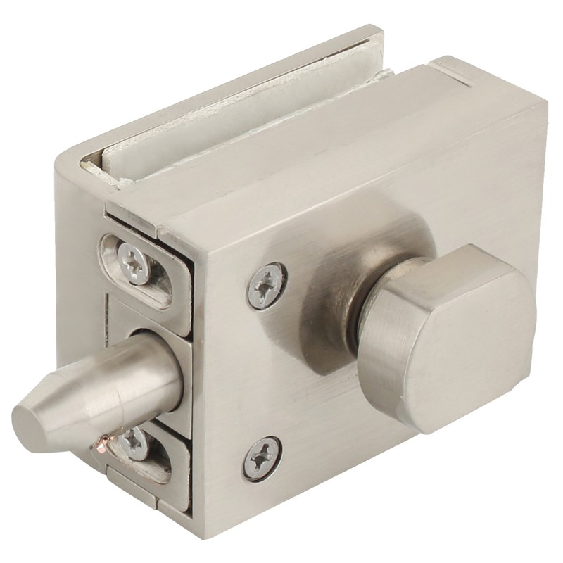 Glass Door Bolt Lock Latch Rotary Knob for Home Hotel