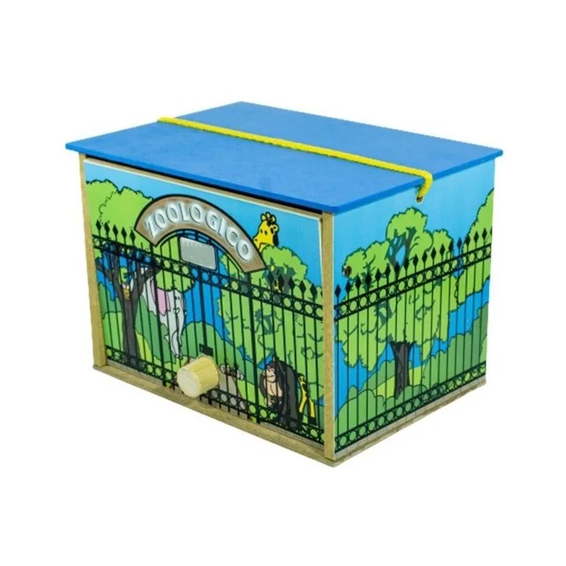 Castillo Didáctico Casita De Zoológico Maqueta De Madera Didáctico Con