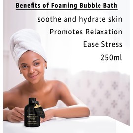 Premium Bubble Bath Long Lasting Foaming Bubbles Romantic Bath for Couples Cherry Chocolate Oud Moisturizing Relaxing Stress Relief Calming Spa Gift
