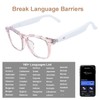 AI Smart Glasses, Anti Blue Light Bluetooth Translation Glasses with