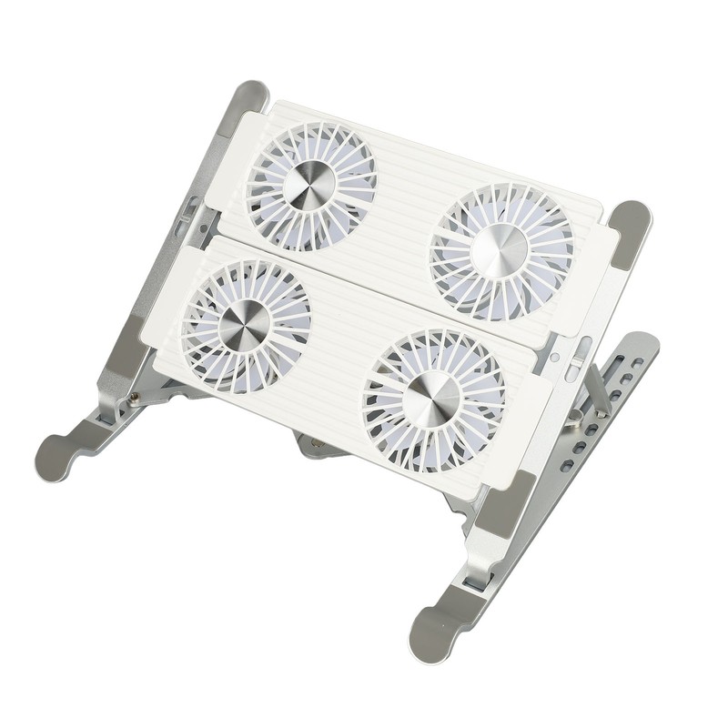 Laptop Stand with Cooling Fan Detachable Adjustable Aluminum Foldable Portable