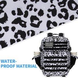 W WINTMING 25L Tactical Backpack Small Military Tactical Backpack Molle Bag Heavy Duty Assault Pack for Work Gym Outdoors (Leopard)