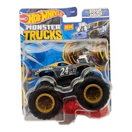 Hot Wheels Monster Trucks Rodger Dodger, 2024 Edition, Die-Cast Vehicle #24, Black
