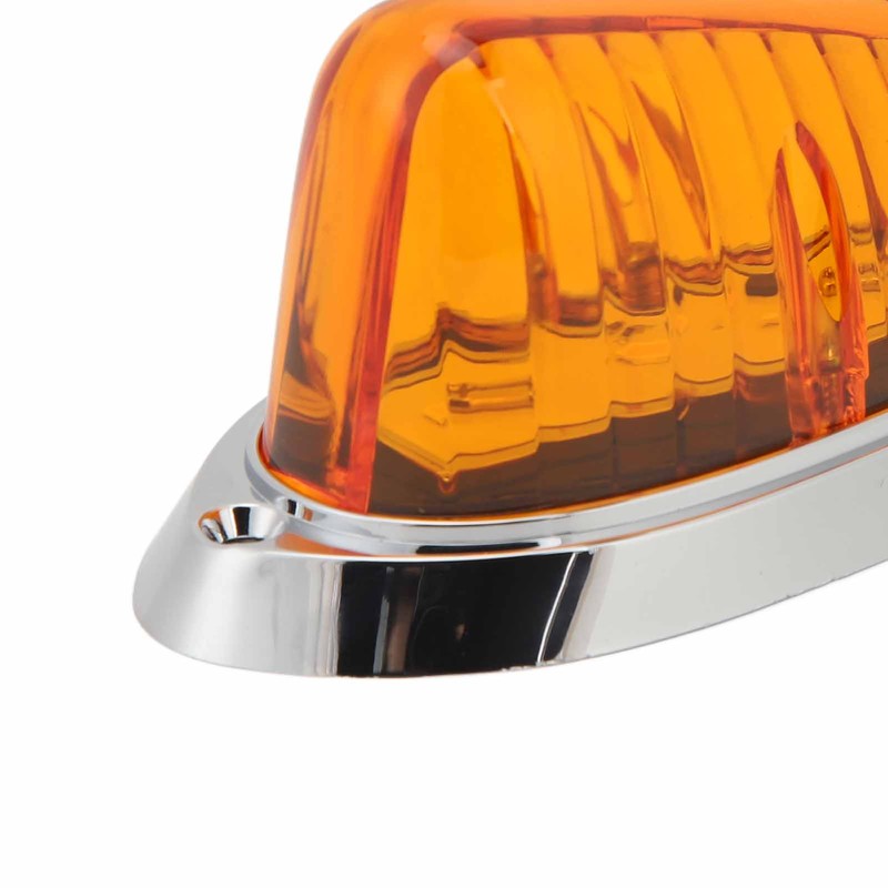 12V 24V 5 Pcs Amber Cab Roof Marker Lights Waterproof