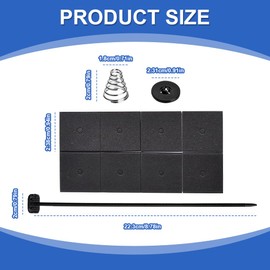 QZTYTY Fan Mounting Kit, Cooler Mounting Kit, Electric Radiator Fan Ties Straps Mounting Set, Universal Transmission Cooler Installation Kit for Electric Cooling Fan and Transmission Cooler (1PCS)