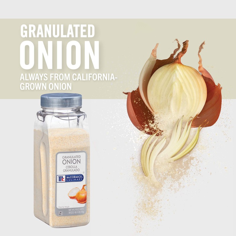 McCormick Culinary Granulated Onion, 18 oz - One 18 Ounce