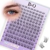 B&Q Flora Pestañas Postizas Naturales Banda Invisible Racimos 144 pcs