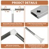 tonchean Heavy Duty Pull Down Closet Rod White, 60 Lbs
