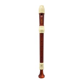HOSEYIN Alto Recorder Baroque style German style F Key 8 Holes Soprano Recorder for Beginners students (wood grain)