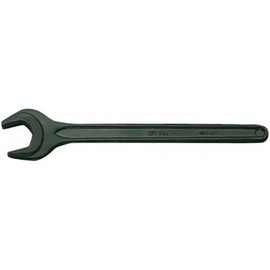 Bahco 894M-11 Single Open End Wrench, Grey, 11 mm