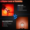 Wowpartspro 2x 1157 66 LED Strobe Flash Safety Brake Stop