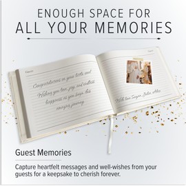 Gallery Leather Baby Shower Guest Book - Acadia Navy