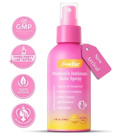 Intimate Feminine Hygiene Spray – pH-Balanced, Refreshing & Soothing for Daily Comfort, Odor Control, 4 fl oz (120 mL)