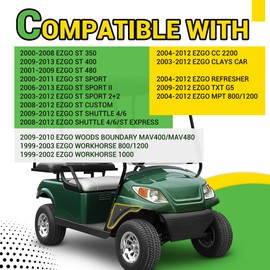 Wutist Golf Cart Fender Flare Right Side Compatible with 2003-2013 EZGO CC Clays Car MPT Refresher ST Sport/Custom/Shuttle TXT Woods Boundary Plastic Black Passenger Side (1 Piece)