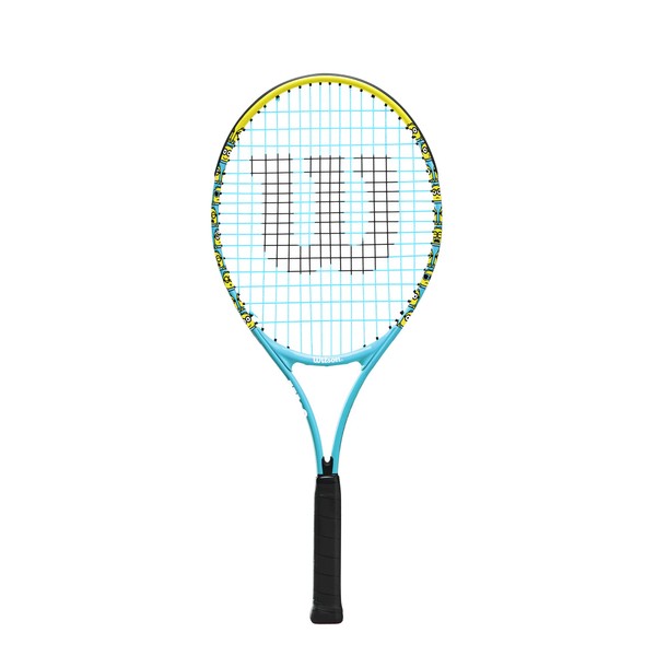 Wilson WR097310H Tennis Racket [Pre-Strunk] Junior Model MINIONS 2.0 JR 25 (Minions 2.0 Junior 25), 25" (Ages 8-10), Yellow