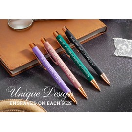 InnoBeta Gifts for Neighbors - Awesome Neighbor Gift, Pens for Good Neighbors, Unique Practical Gift Idea for Community Friends, Writing Pens for Christmas, Holiday Greetings, House Warming (4 Pack)