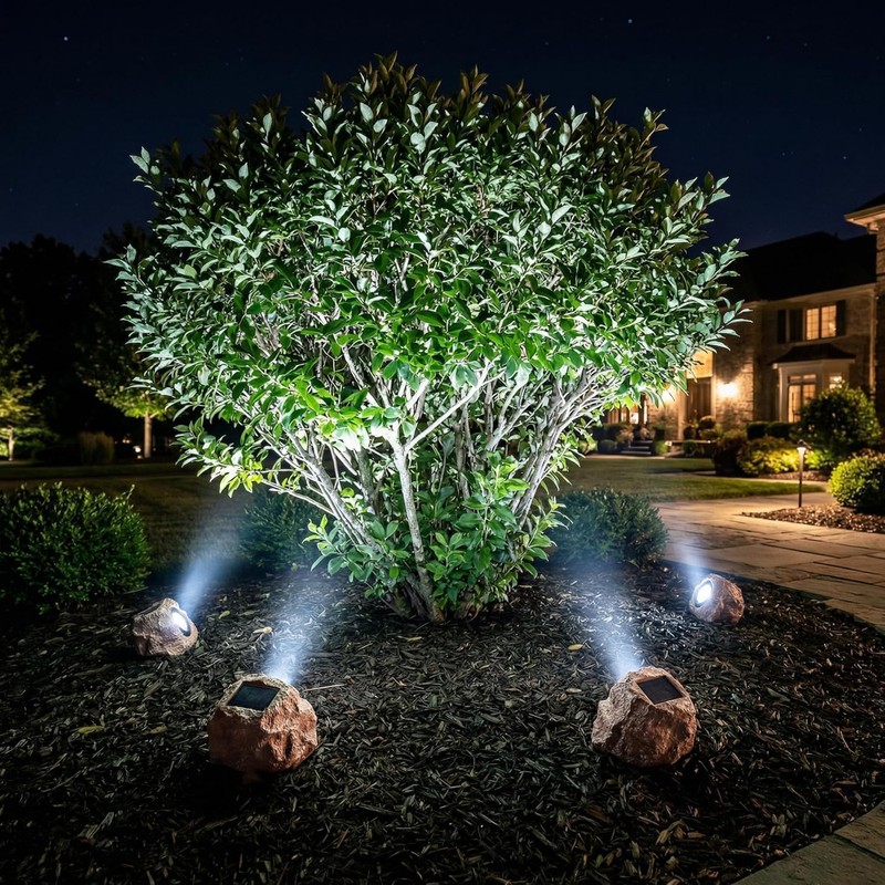 Candieslife LT-151S4 Luces Solares para Rocas de Jardín y Paisaje
