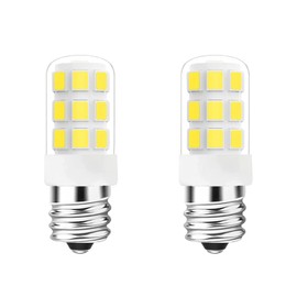 VYAOMLI Salt Lamp Bulbs, E12 C7 LED Night Light Bulb, 2W Equivalent 15W 20W E12 Base Bulbs Replacement for Himalayan Salt Lamps Chandeliers Salt Lamp Light Bulbs Candelabra Bulbs (White, Pack of 2)