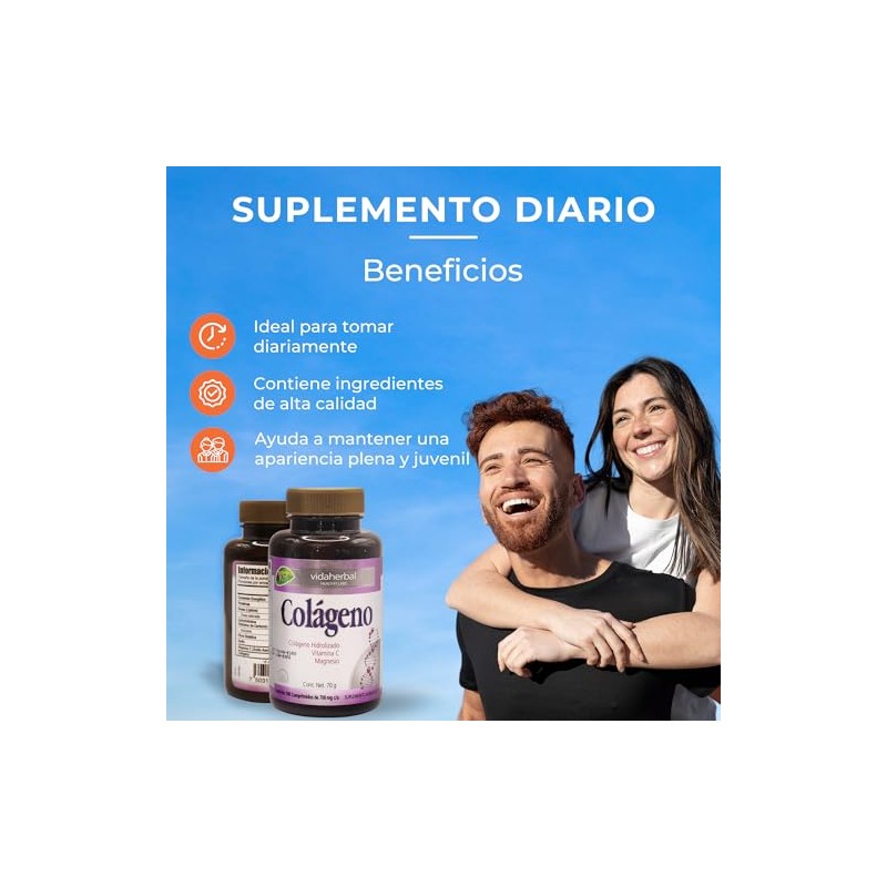 Suplementos Alimenticios Colageno Colágeno Hidrolizado Vitamina Magnesio Skin Care Vitaminas