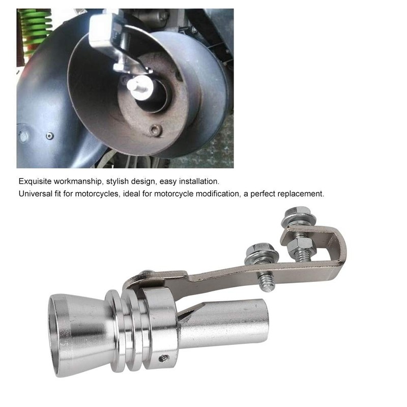 Suuonee Turbo Sound Simulator Whistle, Trumpet Type Universal Exhaust Pipe