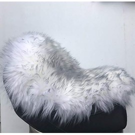 Alaska Leather Medium Sheepskin Buttpad® - Motorcycle Seat Pad (Long Hair Twilight)