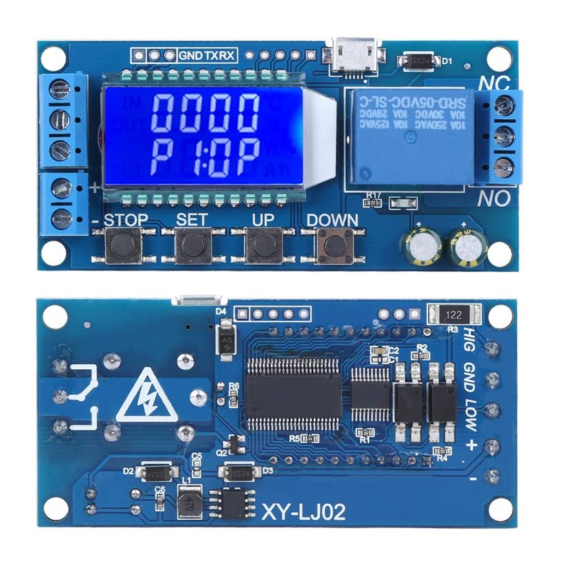 12V Trigger Timer, Cycle Trigger Delay Timer Switch 6-30v, 0.01secs-9999min